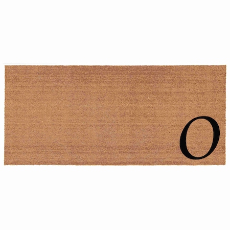 Calloway Mills Monogram Door Mat, Black, Natural, 24 in W x 48 in L 153622448O